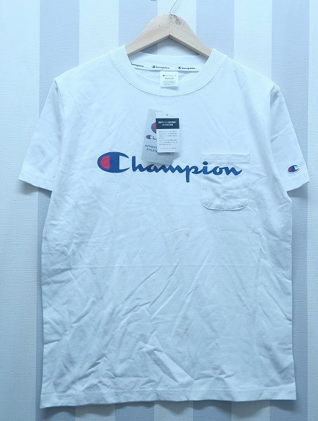 2-2344B/未使用品 チャンピオン 半袖ポケットTシャツ C8-M30B Champion 送料200円 拍卖