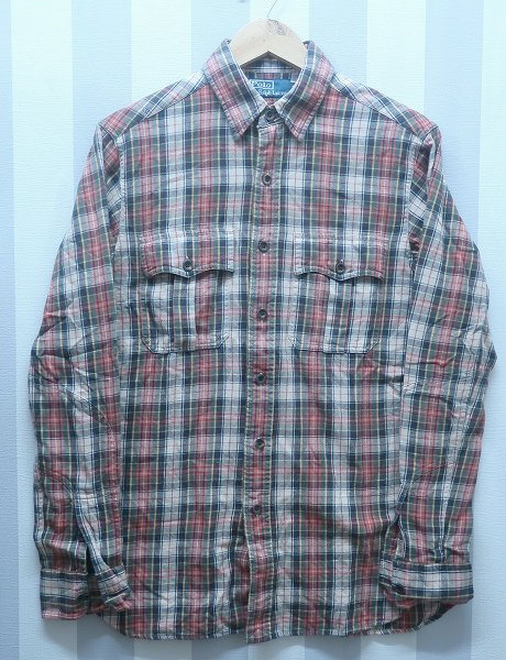 2-2447B/ラルフローレン チェックネルワークシャツRALPH LAUREN 拍卖