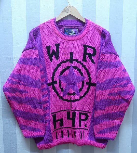 4-4399/GOLDWIN 総柄ニットセーター ゴールドウイン 拍卖