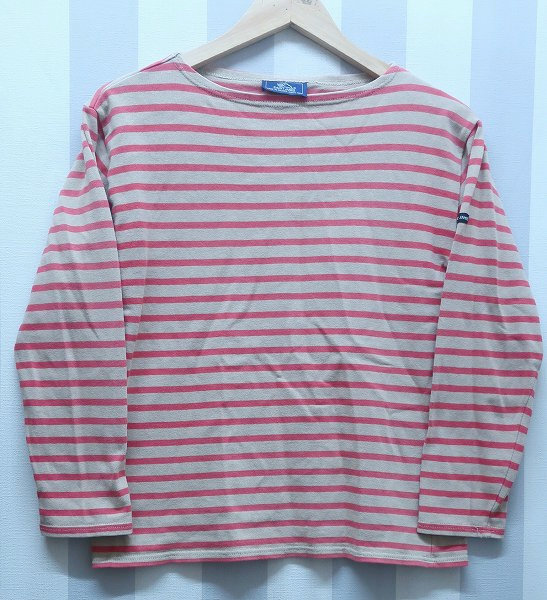 2-2346B/セントジェームス 旧タグ ボーダーバスクシャツ レディース SAINT JAMES 送料200円拍卖