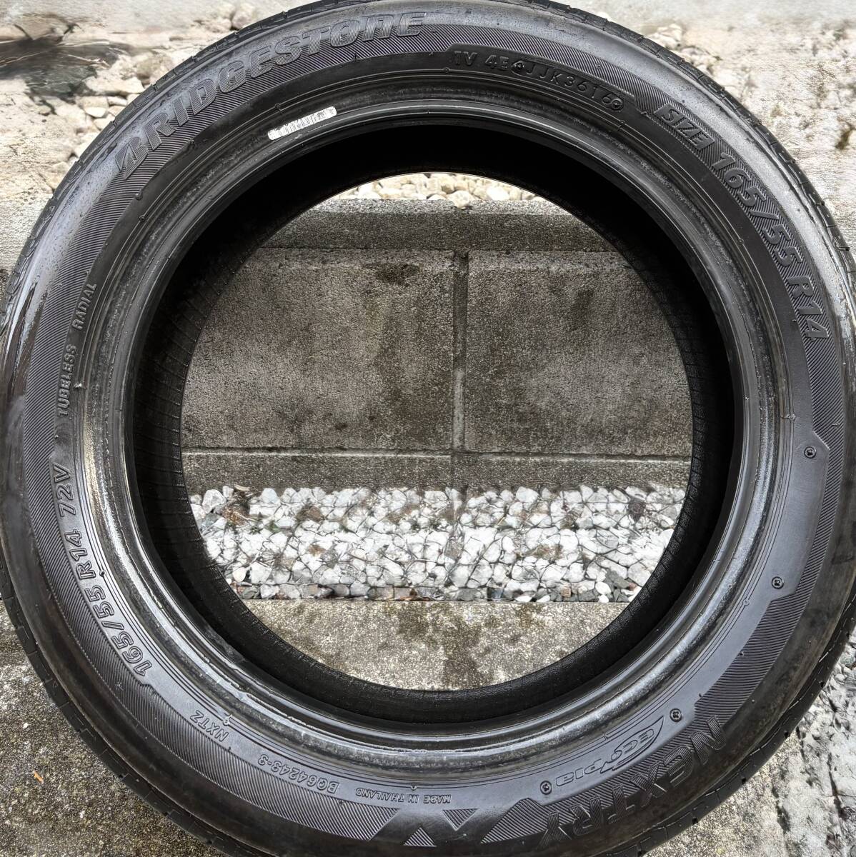 約8部山 ブリヂストン ネクストリ 165/55-14 1本拍卖
