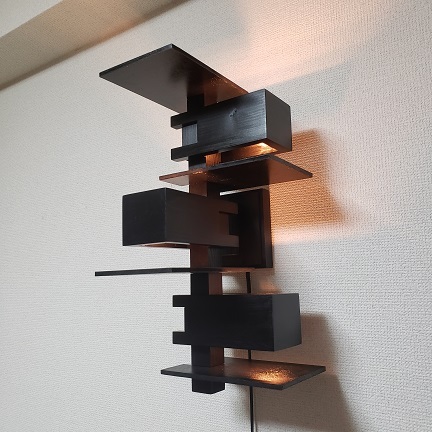 タリアセン 3 ウォール スコンス ブラック仕上げ フランクロイドライト拍卖