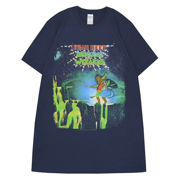 URIAH HEEP ユーライアヒープ Demons & Wizards Tシャツ XLサイズ オフィシャル拍卖