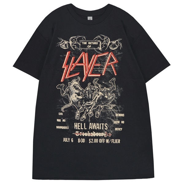 SLAYER スレイヤー Vintage Flyer Tシャツ Lサイズ オフィシャル拍卖
