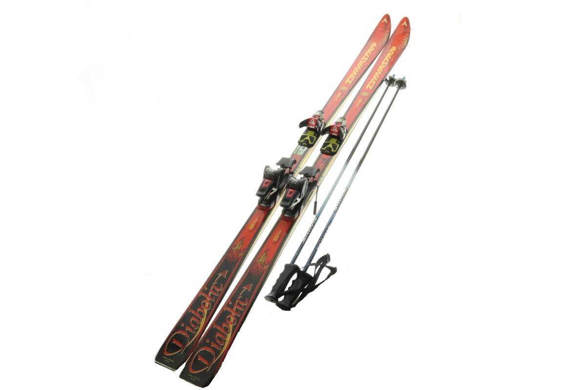 VMPD7-523-35 DYNASTAR ディナスター スキー板 190cm ビンディング SALOMON サロモン 850 ウィンタースポーツ スキーストック付き 中古拍卖