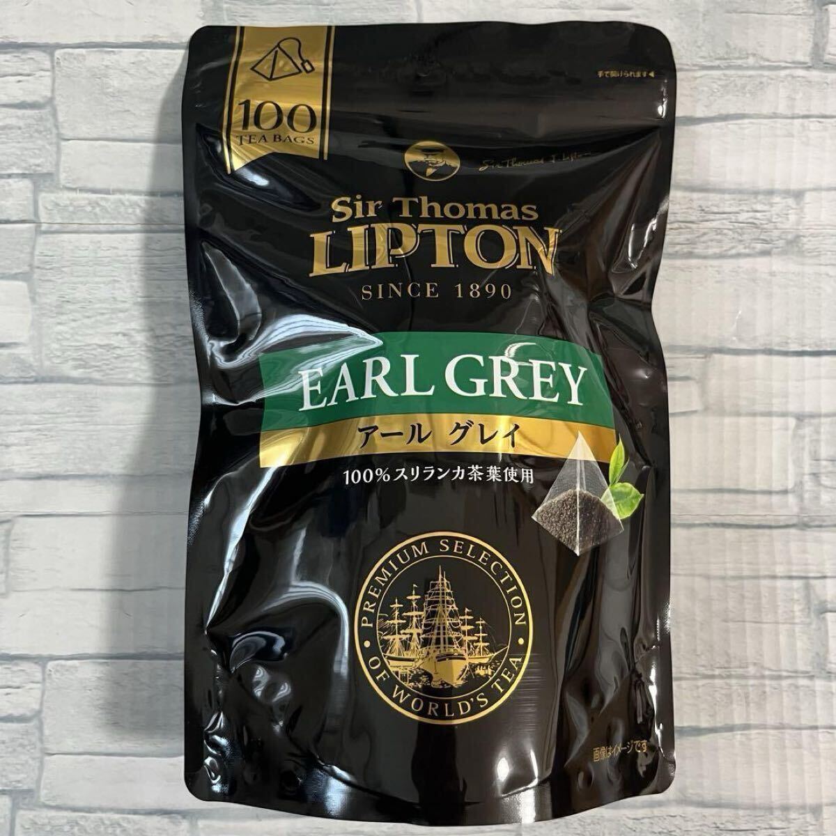 サー・トーマス・リプトン アールグレイ ティーバッグ 100袋 紅茶 大容量 LIPTON拍卖