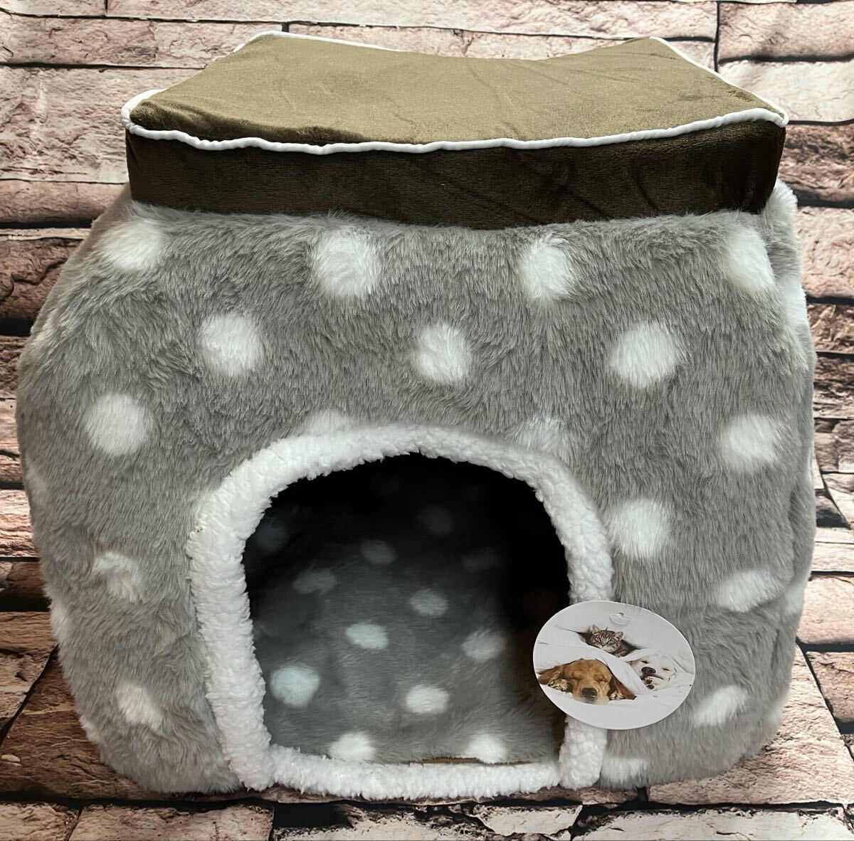 送料無料!可愛いくてふんわり柔らか!2WAYこたつ型ペットハウスB(画像から)1個拍卖