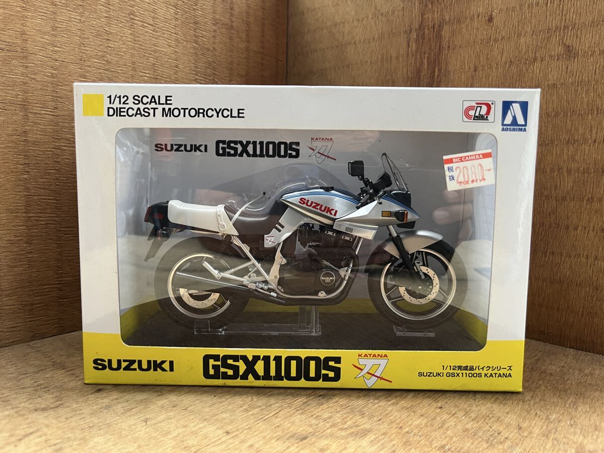 1/12 完成品 バイク シリーズ / 未使用 SUZUKI スズキ GSX 1100S 刀 カタナ ( 青 / 銀 )拍卖