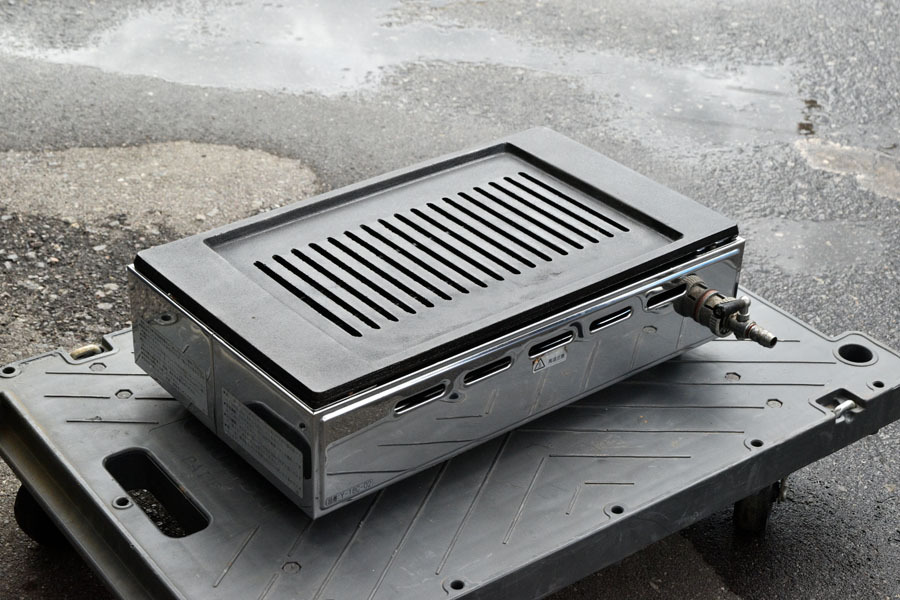 G211N 焼き肉店からの買取 高級 卓上 焼肉器 王者 ヤマキン Y-18C-02 都市ガス用 12A 13A 38×28×11cm 焼肉 ロースター 業務用 家庭用拍卖