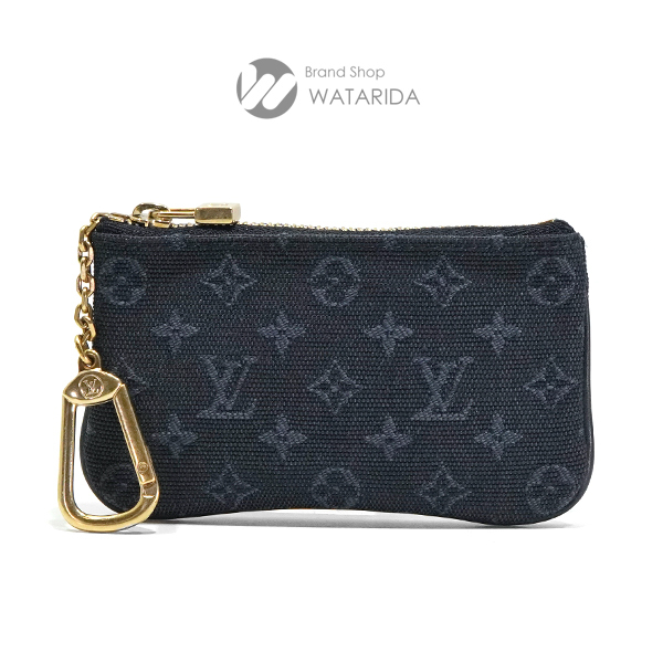 ルイヴィトン Louis Vuitton コインケース ポシェット クレ M92436 モノグラム ミニ ラン キャンバス ネイビー 送料無料拍卖