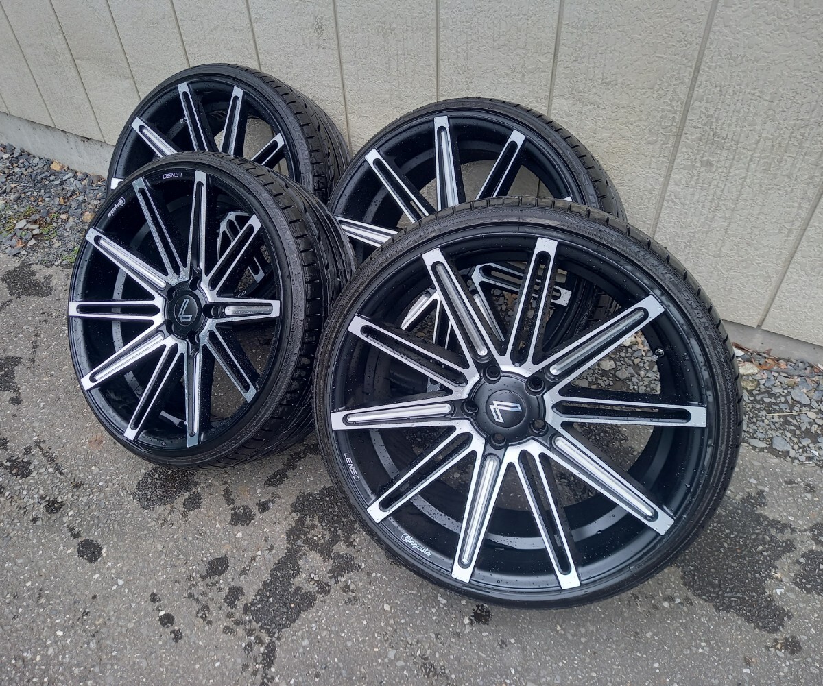 逆反り コンケーブ LENSO レンソ ホイール 20インチ 9.5J +40 PCD114.3 5H 235/30 245/30 バリ山拍卖