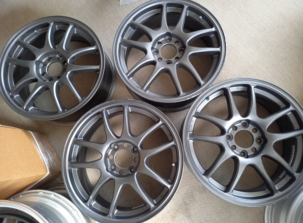 17インチ 7J +47 PCD114.3 4H WORK エモーション ワーク 4本拍卖