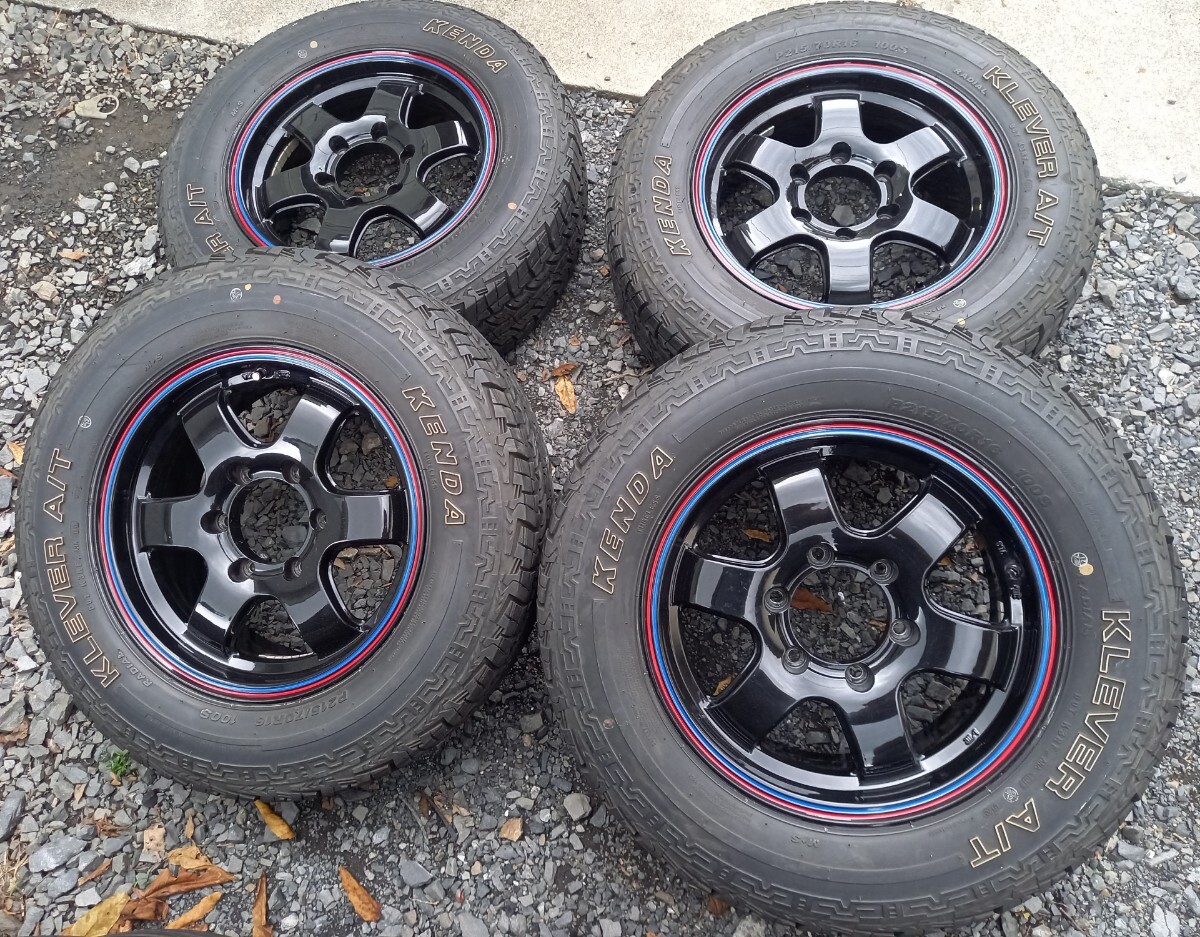 A-TECH シュナイダー 16インチ 6.5J +28 PCD 139.7 6H 215/70R16 200系 ハイエース ホワイトレター バリ山拍卖