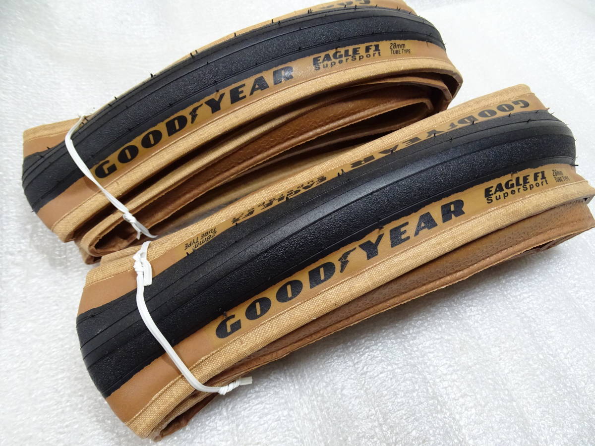 GOODYEAR EAGLE F1 SuperSport 700×28C タンカラー 2本セット 新品拍卖