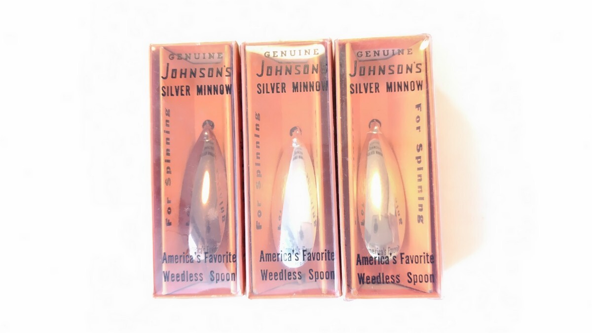 ジョンソン シルバーミノー 3色セット【未使用】JOHNSON'S SILVER MINNOW拍卖