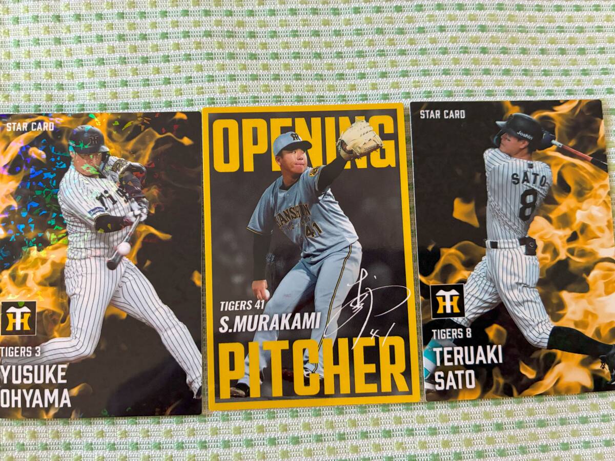 2025 第2弾 阪神 全9種9枚 通販限定含フルコンプ 佐藤輝 大山 村上 森下 木浪 近本 門別 才木 前川 右京 カルビー 最新版 即決 送料110円~拍卖