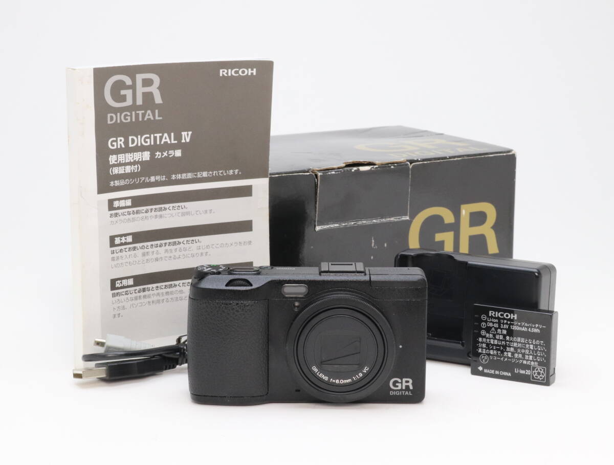 B (並品) RICOH リコー GR DIGITAL Ⅳ 初期不良返品対応 99-59拍卖