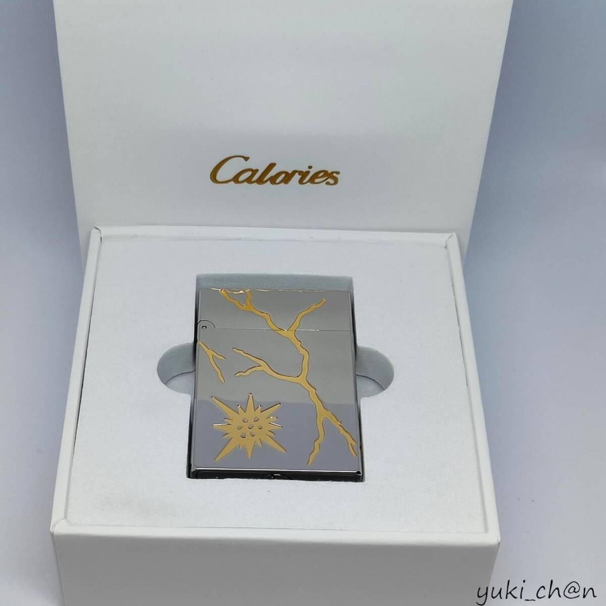 オイルライター 快音ライター フリント式 機械式 デュポンの音 おしゃれ かっこいい プレゼント H02稲光-光る銀色 ショートボディ拍卖