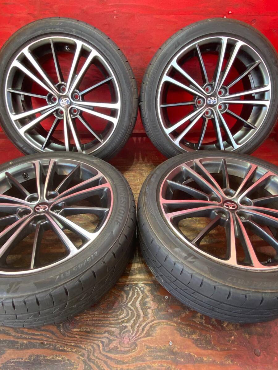 【純正】SUBARU 215/45/R17 91W BRIDGESTONE PLAYZ PX-Ⅱ 製造年2020 4本 80% バリ山 *88B拍卖