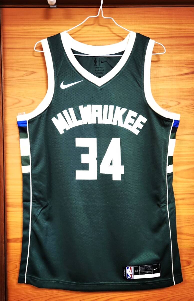 新品 NIKE GIANNIS ANTETOKOUNMPO Milwaukee Bucks Swingman Jersey (M /44)/ ヤニス アデトコウンポ NBA 100%Authentic ユニフォーム拍卖