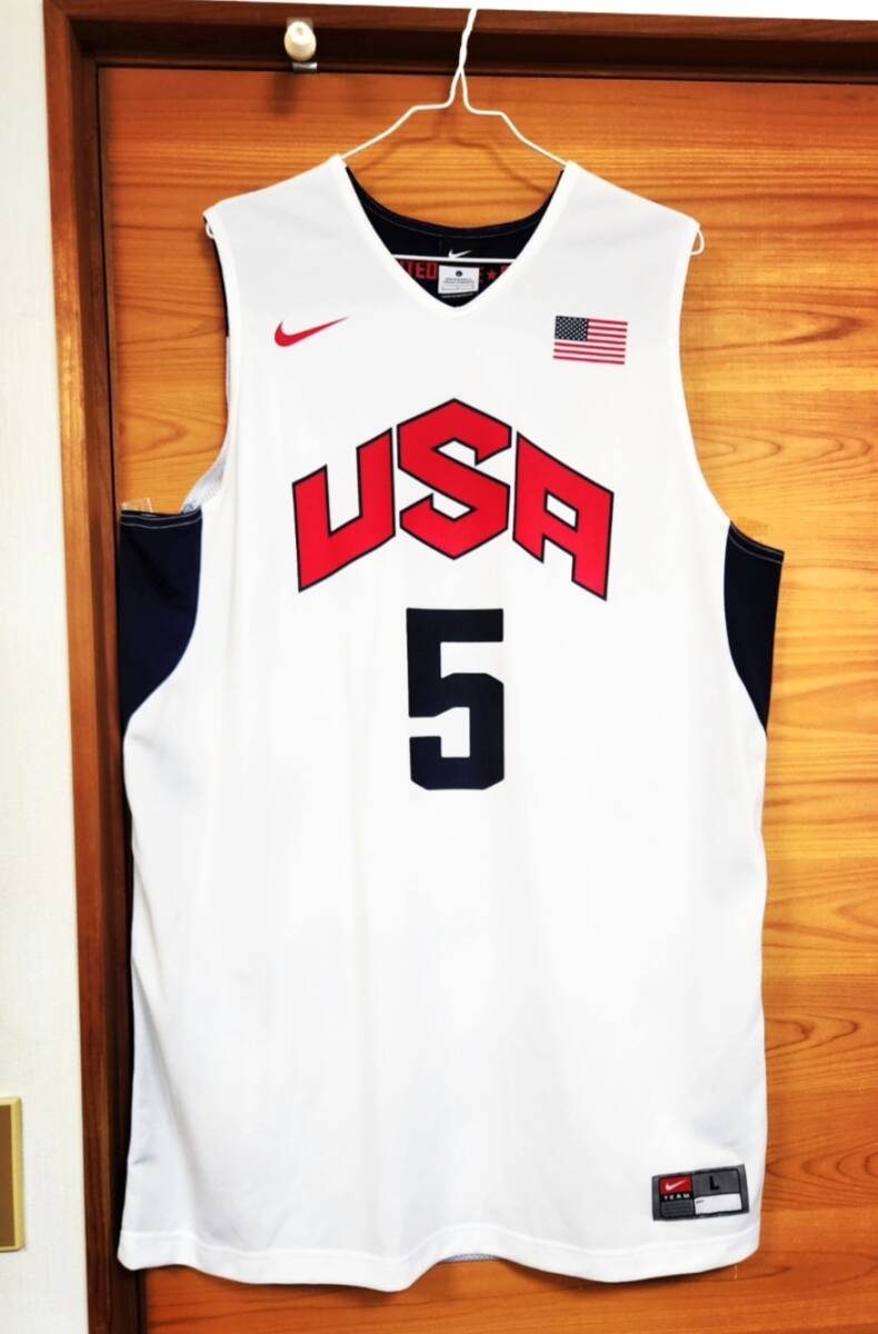 新品 2012 NIKE KEVIN DURANT London Olympic USA Jersey Size (L) Gold Medal / ケビン デュラント KD NBA ユニフォーム拍卖