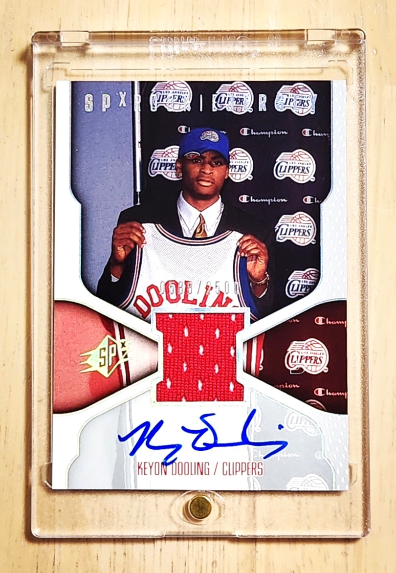 レア Rookie サイン 2000 -01 UD SPX KEYON DOOLING Jersey Auto RC / キヨン ドゥーリング Autograph NBA拍卖
