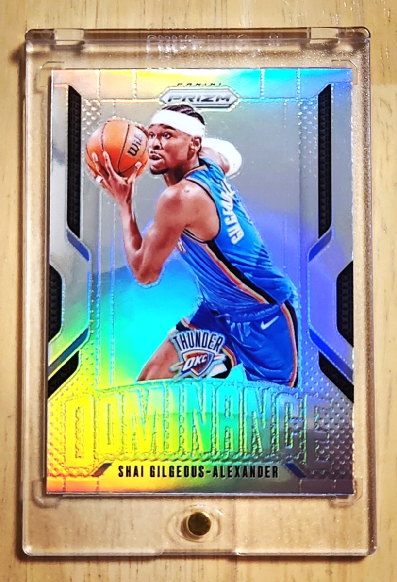 レア 2024 -25 Panini Prizm Silver Dominance SHAI GILGEOUS ALEXANDER SGA / シェイ ギルジアス Refractor Holo (NBA Champion & MVP)拍卖