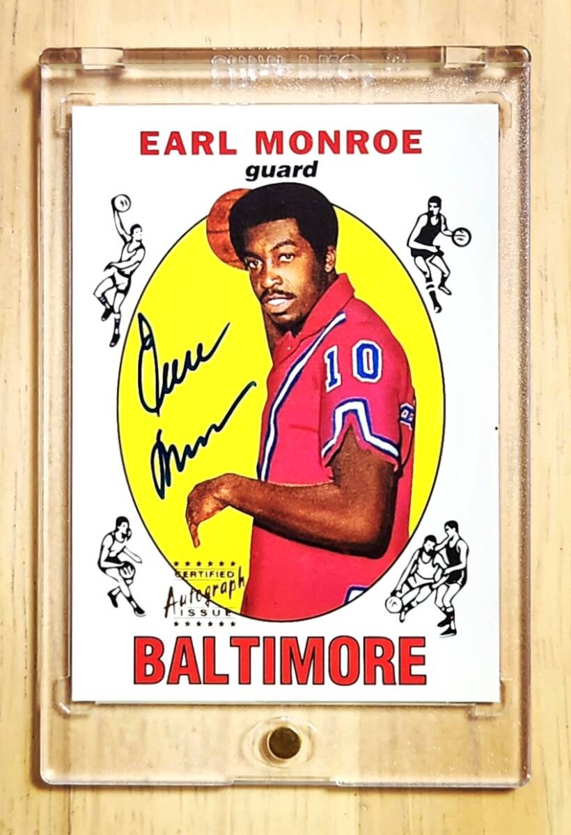 レア SP サイン 1996 -97 Topps Certified Issue EARL the Pearl MONROE Auto / アール モンロー Autograph (NBA & NCAA Chanpion)拍卖