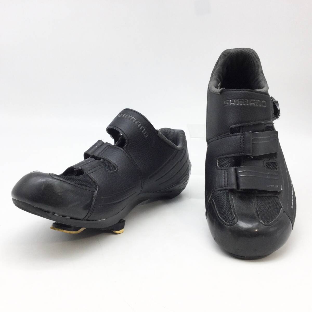 8247 SHIMANO シマノ SH-RP300E L ワイド EU44 (27.8cm) ロード/MTB兼用 ビンディングシューズ クリート付き 現状品拍卖