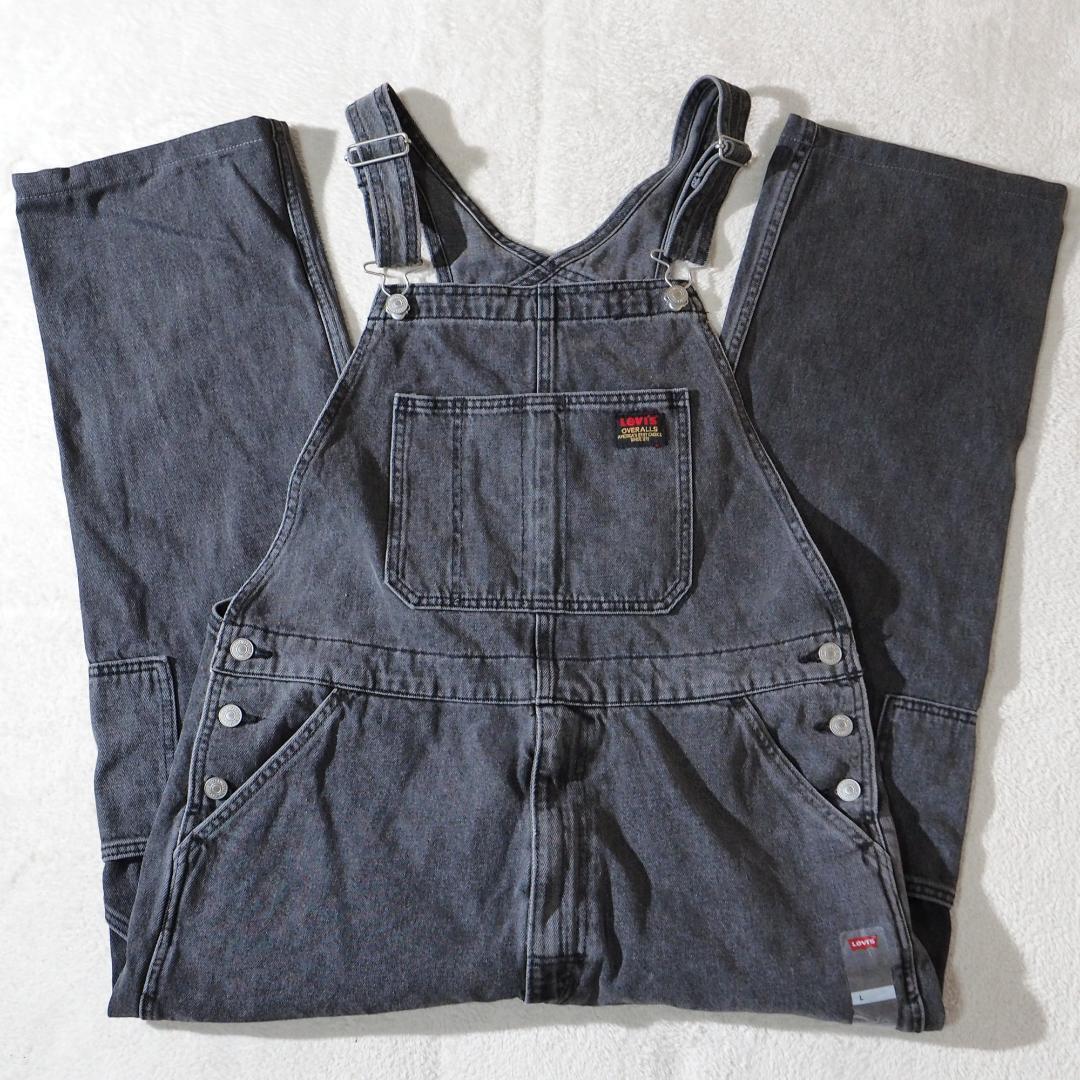 未使用 リーバイス LEVI'S オーバーオール ブラックデニム デニムパンツ ジーンズ 大きいサイズ ペインター メンズ Lサイズ 175 拍卖