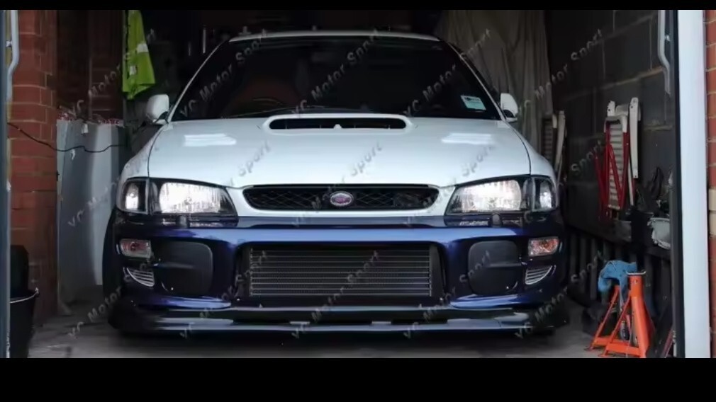 送料無料スバル インプレッサ WRX STI GC8 GF8 1998-2001 対応 FRP 製 フロントバンパー用 フォグランプカバー拍卖