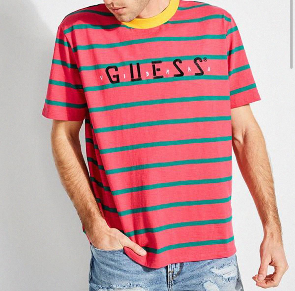【GUESS × J.BALVIN】Vibras Tour Stripe Tee / S拍卖