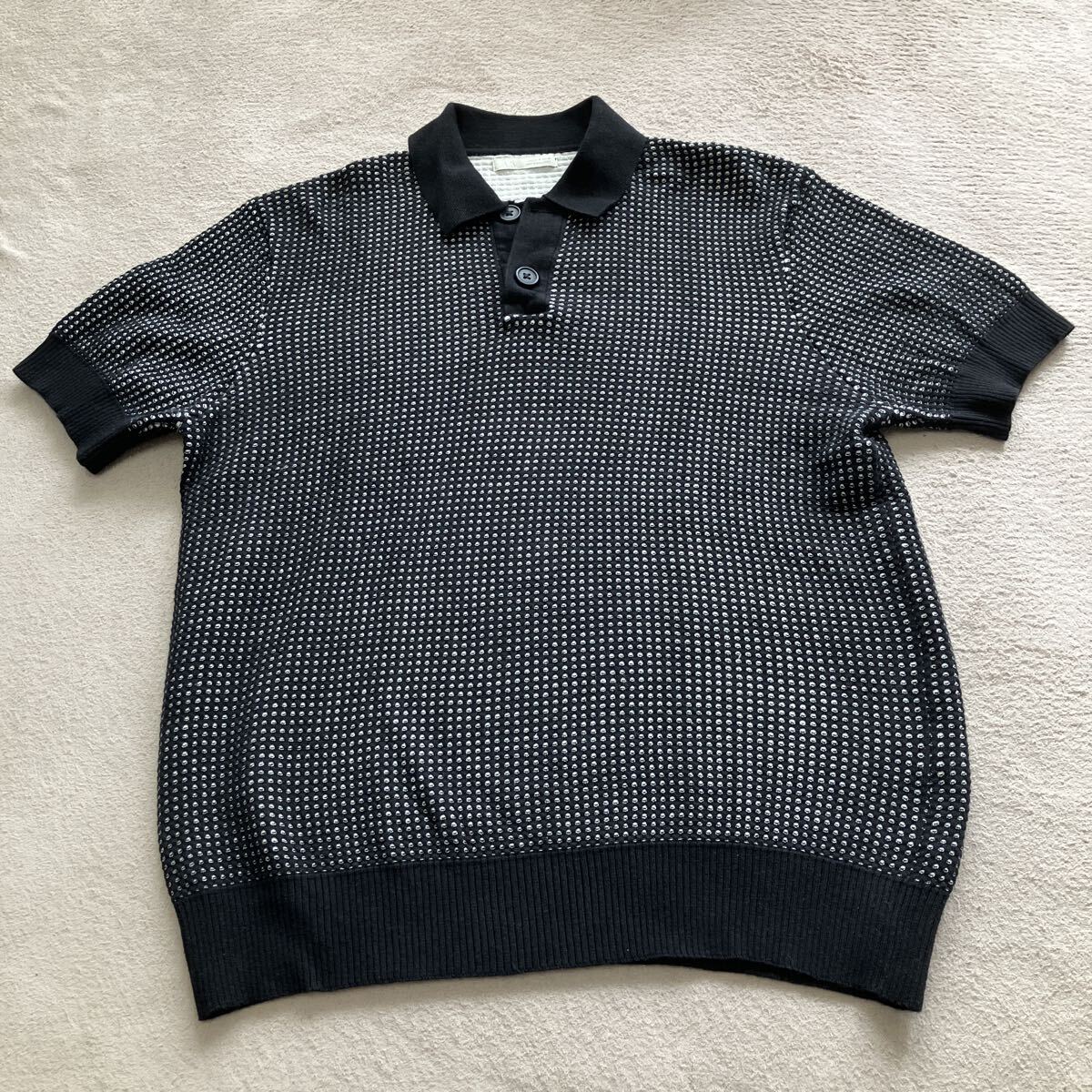 ZARA ザラ ポロシャツ サイズM ブラック 美品 肌が喜ぶ心地よさ拍卖