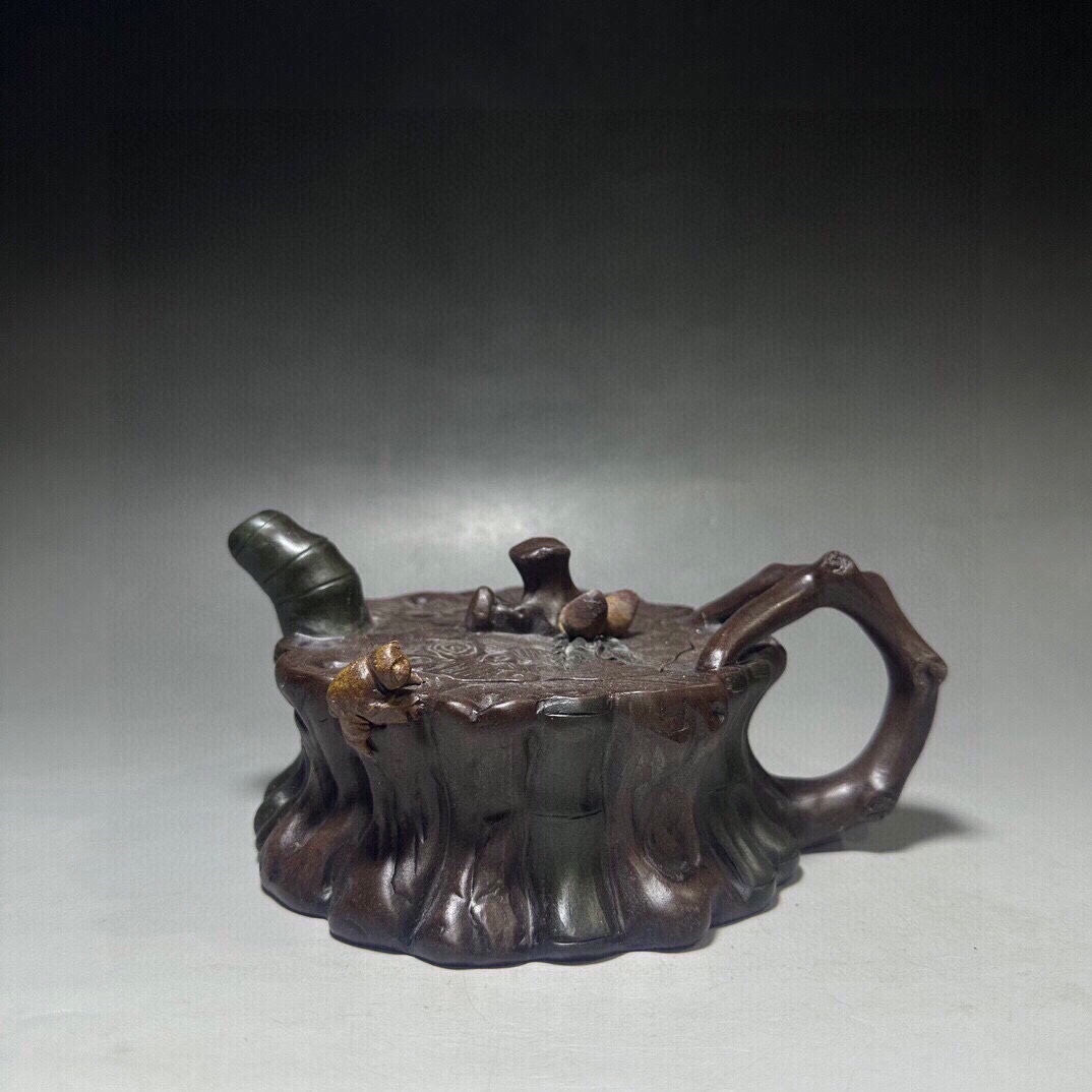 zz9|8928 人間国宝 紫砂壺【紫砂壷の逸品です】 中国古玩 茶道具 中国古美術 中国骨董珍品 伝世珍品 賞物 傳世家珍 拍卖