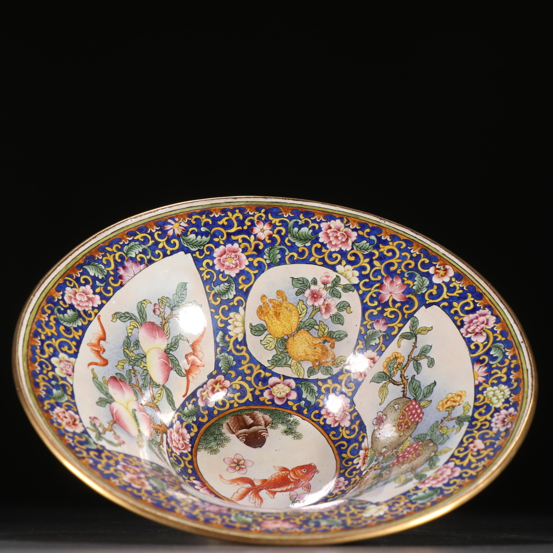 zz9|9830 中国磁器 陶芸 磁器『銅画琺瑯三数碗』施釉陶 古代工芸品 陶芸 精美彫 置物 收藏品拍卖