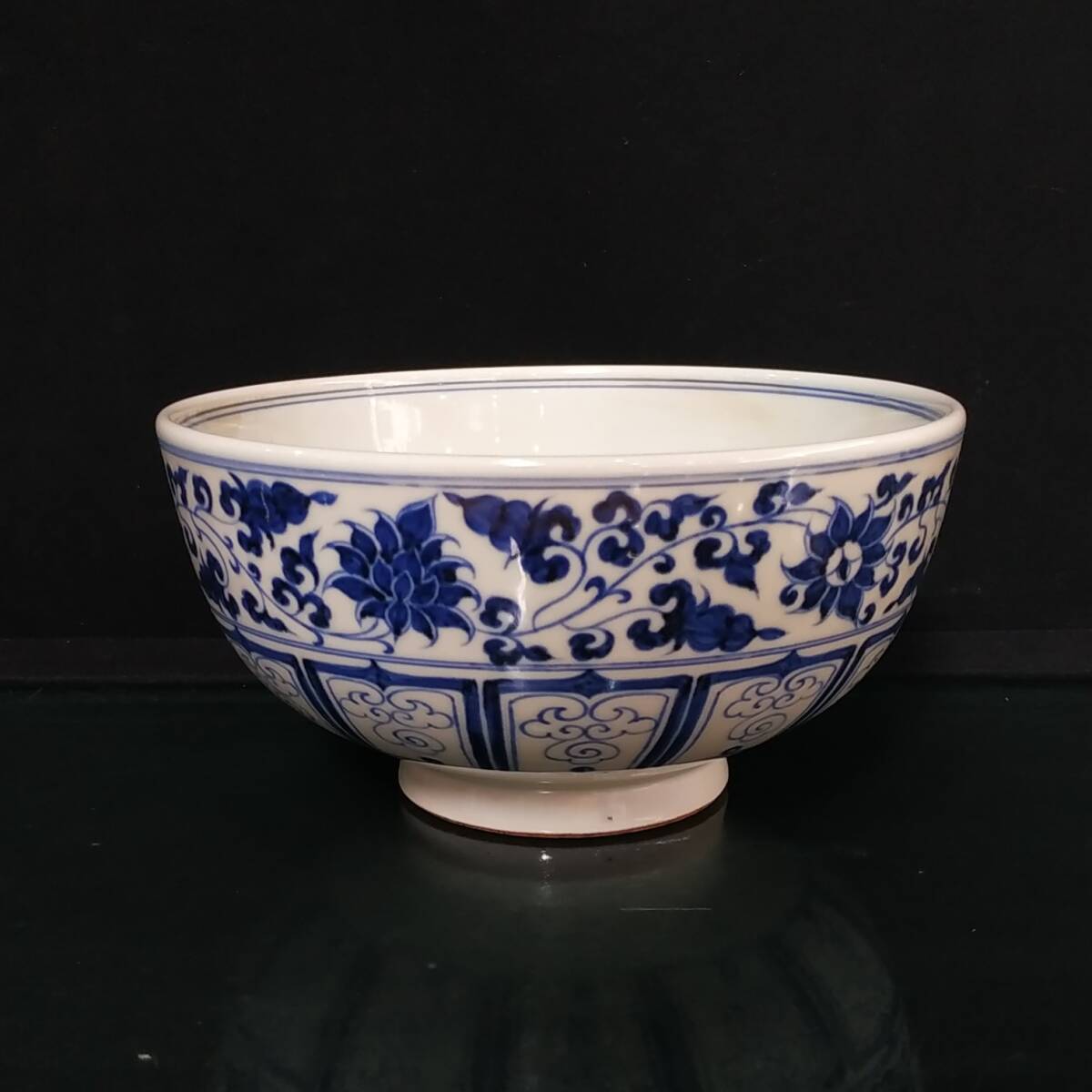 zz8|8180 中国磁器 陶芸 磁器『元青花手描き竜紋碗(元青花手描き竜紋碗)』施釉陶 古代工芸品 陶芸 精美彫 置物 收藏品拍卖