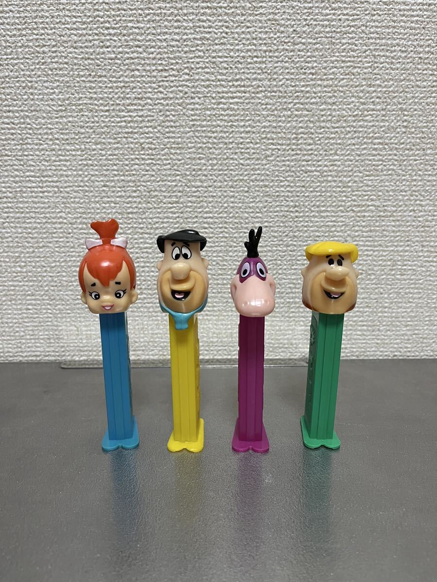 PEZ ペッツ フリントストーン 映画 4体セット  ヴィンテージ アメトイ アメリカ雑貨 レトロ拍卖