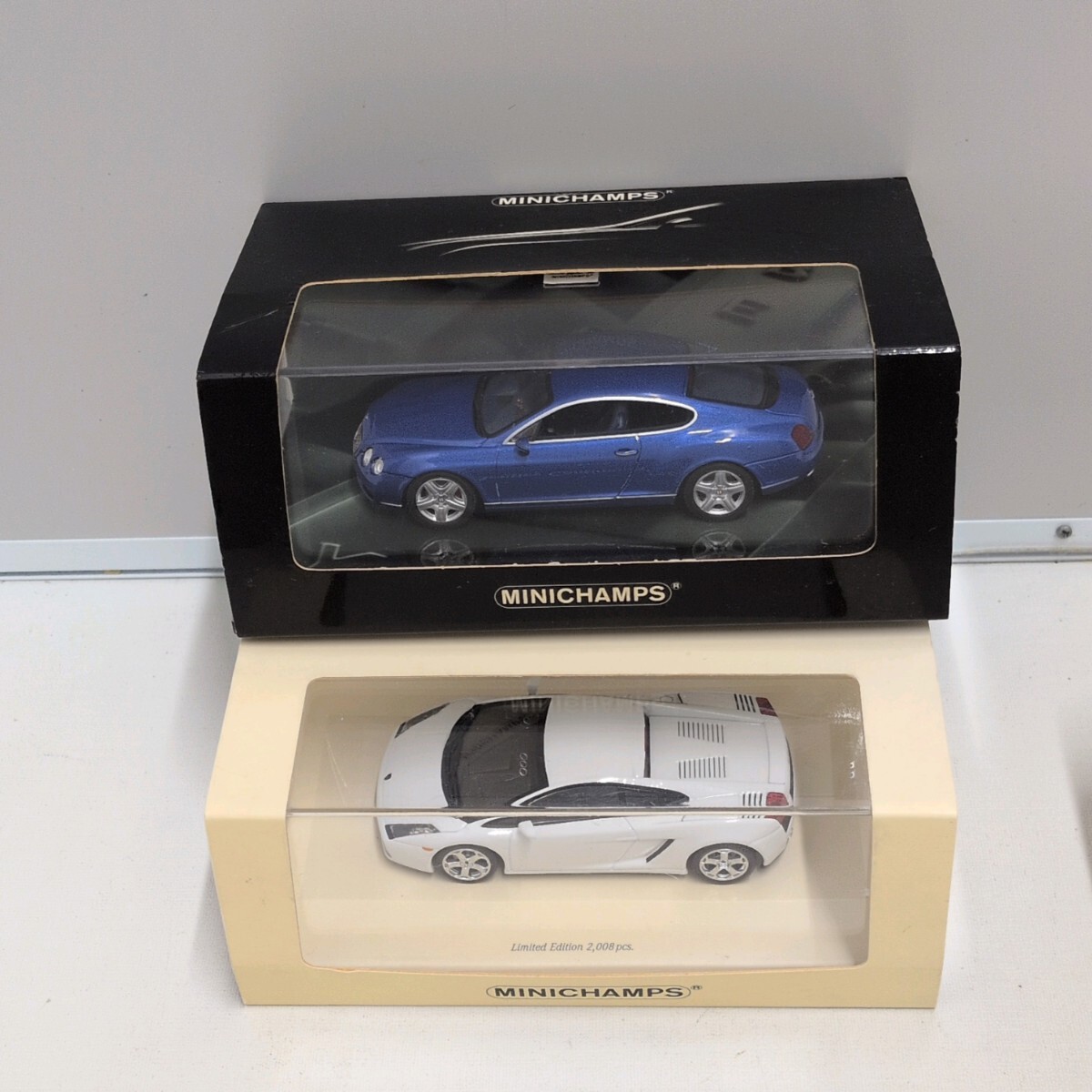 60/A3■ミニチャンプス 1/43 ベントレー Bentley Continental GT(ブルー) /ランボルギーニ Lamborghini Gallardo 2007 ミニカーまとめ拍卖