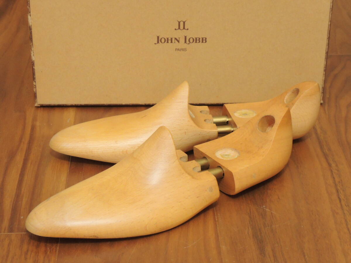 美品 超重量級 貴重な初期型 JOHN LOBB 旧ジョンロブ 純正シューツリー 9 最人気の90年代ゴールドプレート PARISロゴ期拍卖