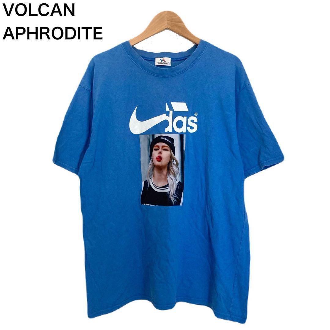 volcan&aphrodite スポーツロゴ 人物 プリント Tシャツ 半袖拍卖