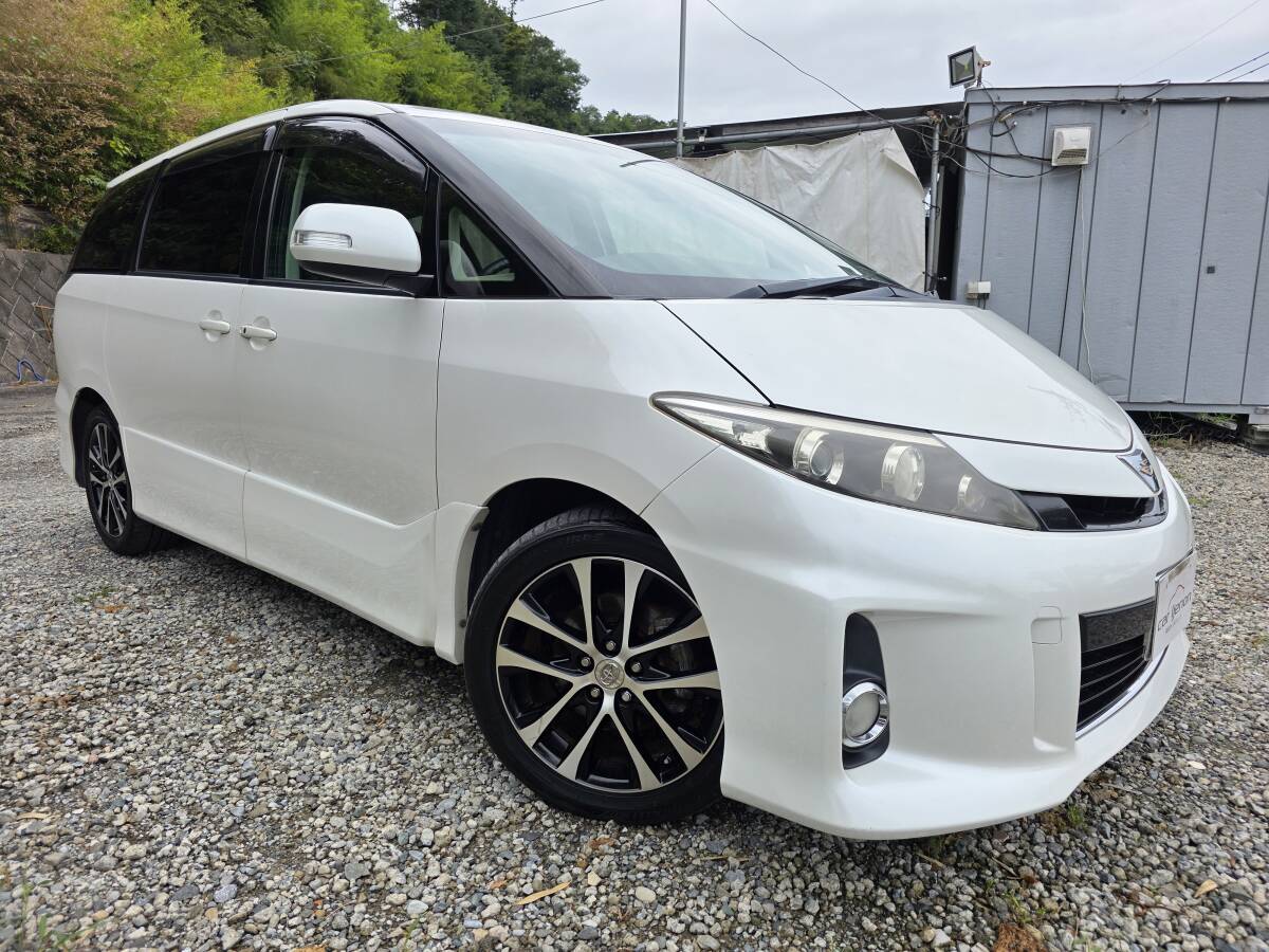 エスティマ☆アエラス☆後期☆車検令和7年12月☆社外SDナビ☆DVD☆地デジ☆Bluetooth☆クルコン☆バックカメラ☆両側パワースライドドア拍卖