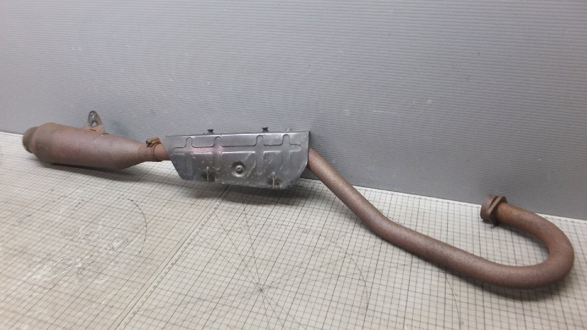 NU XT250 3Y5 マフラー フルエキ フルエギゾースト ヒートガード 社外 アップ 右出し 検 3Y1 VMX TRAIL トレイル拍卖