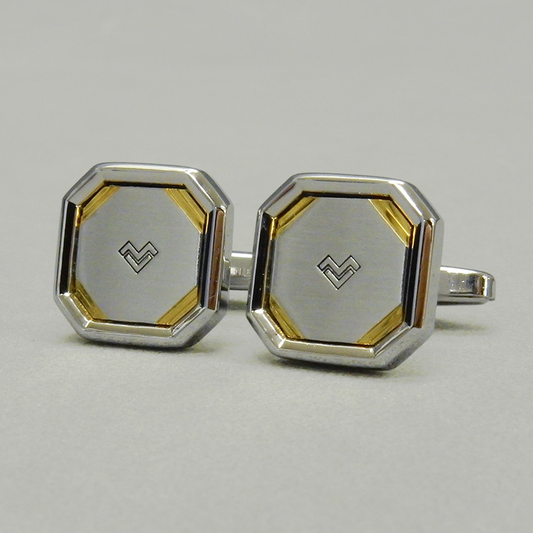 訳あり 礼装 カフスボタン/カフスリンクス MARIO VALENTINO バレンチノ シルバー×ゴールド メール便可 acc-v13拍卖