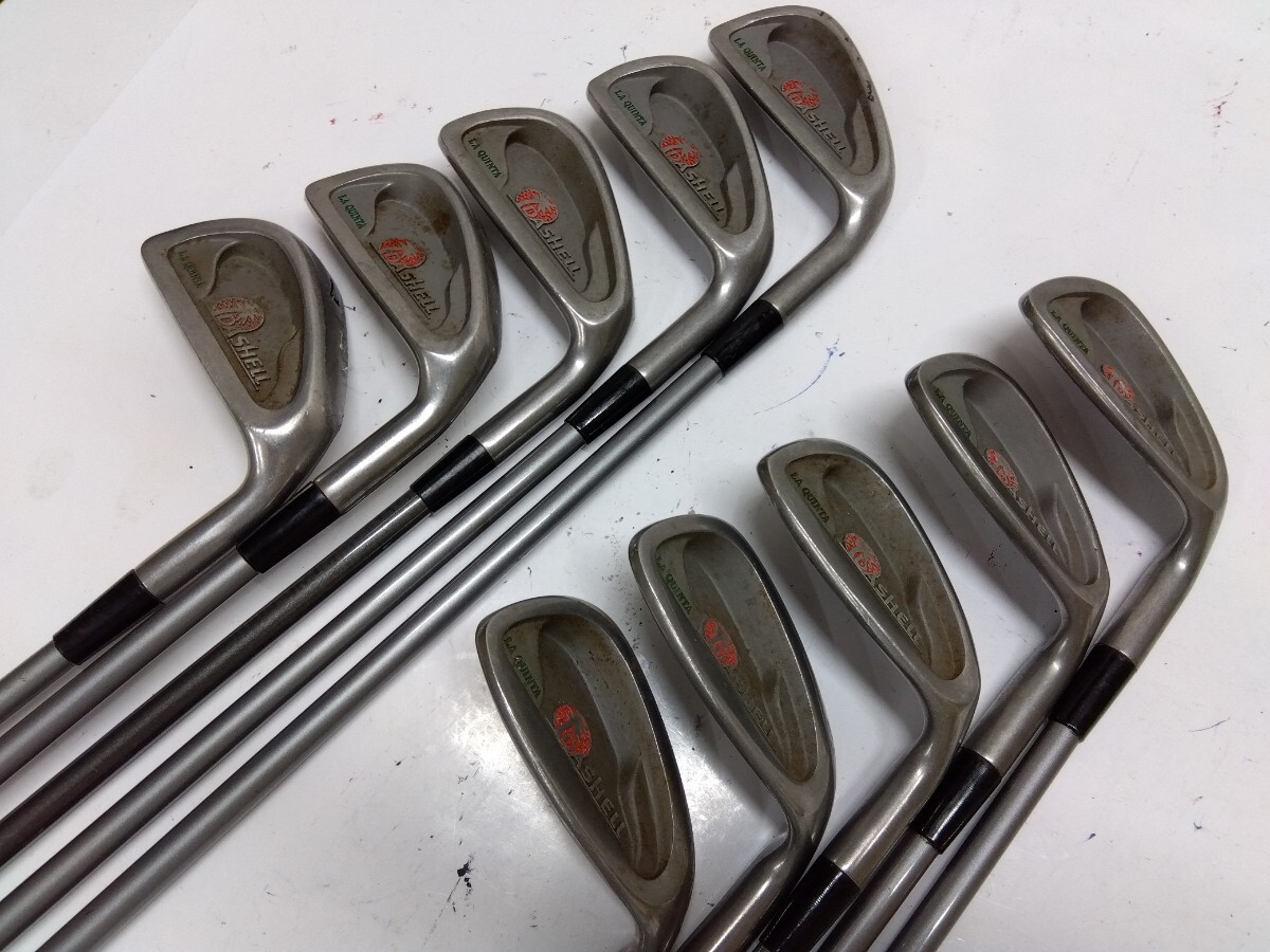 DASHELL LA QUINTA アイアン10本セット(3-9,P,A,S) flex:不明 メンズ右 カーボンシャフト拍卖