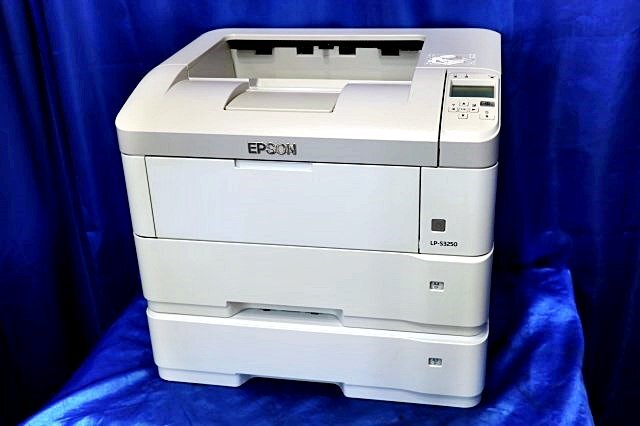 カウンター5290枚 EPSON/エプソン A3対応 モノクロレーザープリンター ◆LP-S3250/二段 LAN・USB◆ 60067Y拍卖