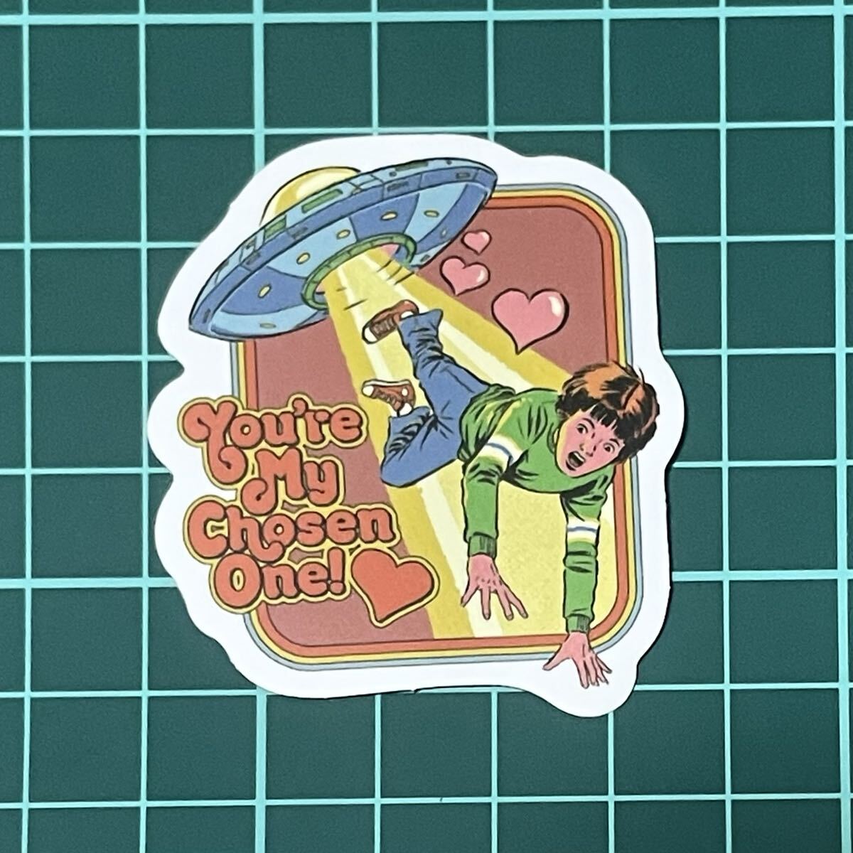 ST602 ステッカー シール アメリカン レトロ ハロウィン UFO 宇宙人拍卖