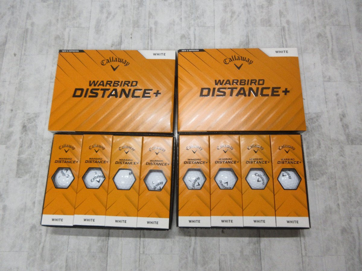 g Callaway WARBIRD DISTANCE+ White ホワイト 白 2箱 24球 日本正規品 キャロウェイ ウォーバード ディスタンス プラス 【星見】拍卖