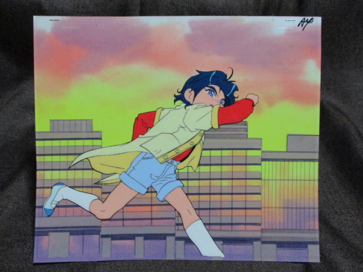 勇者警察ジェイデッカー「友永勇太 セル画」 手描き背景付き/サンライズ        管理(S1-52☆拍卖
