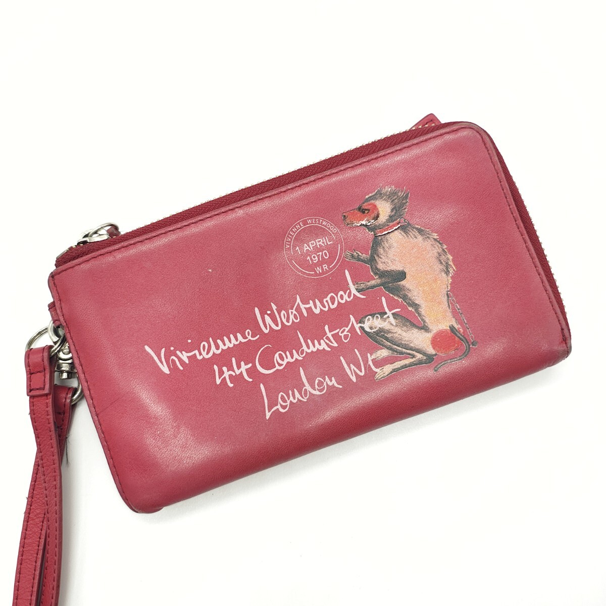 Vivienne Westwood 長財布 レター レッド モンキー&タイガー拍卖