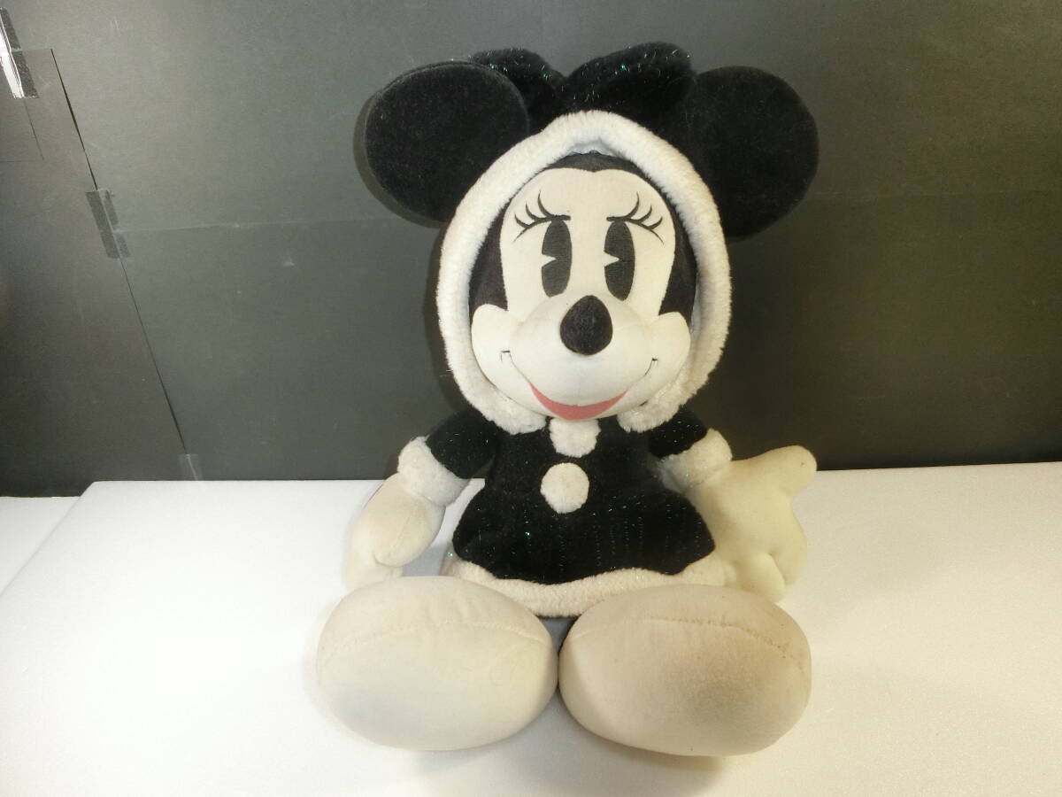 ミニーマウス ぬいぐるみ ディズニー フード付き ラメ拍卖